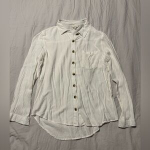 Women's White Button Down Shirt